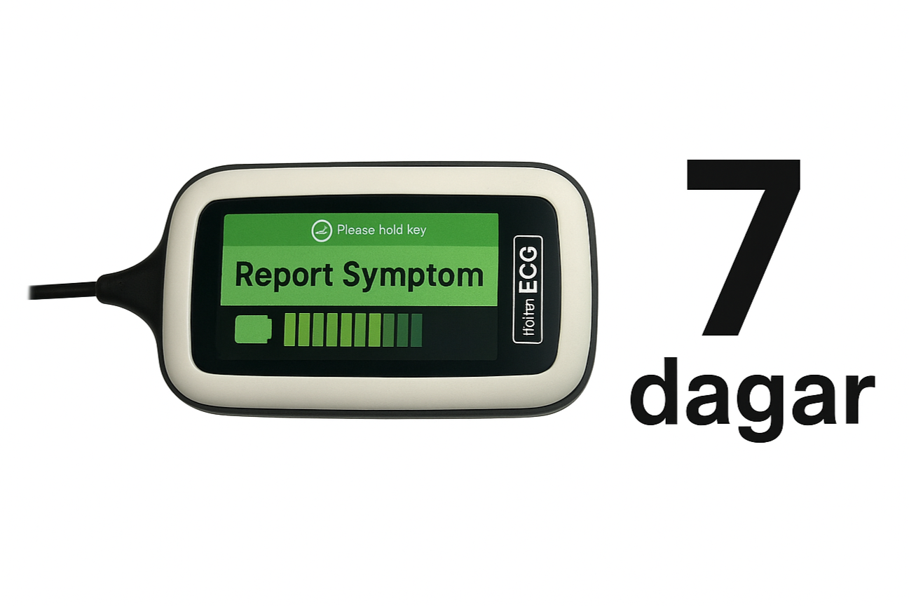 7-dagars långtids-EKG – Fånga även sällsynta hjärtrusningar